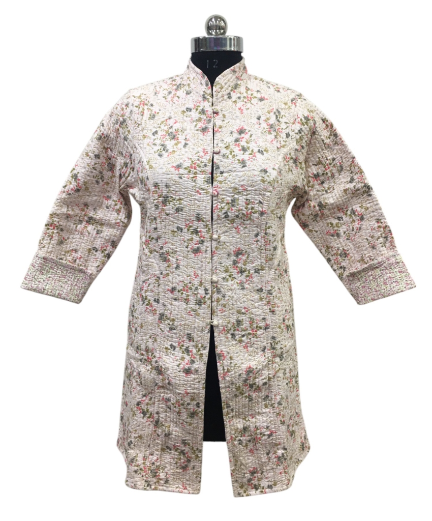 COTTON QUILTED LONG JACKETS