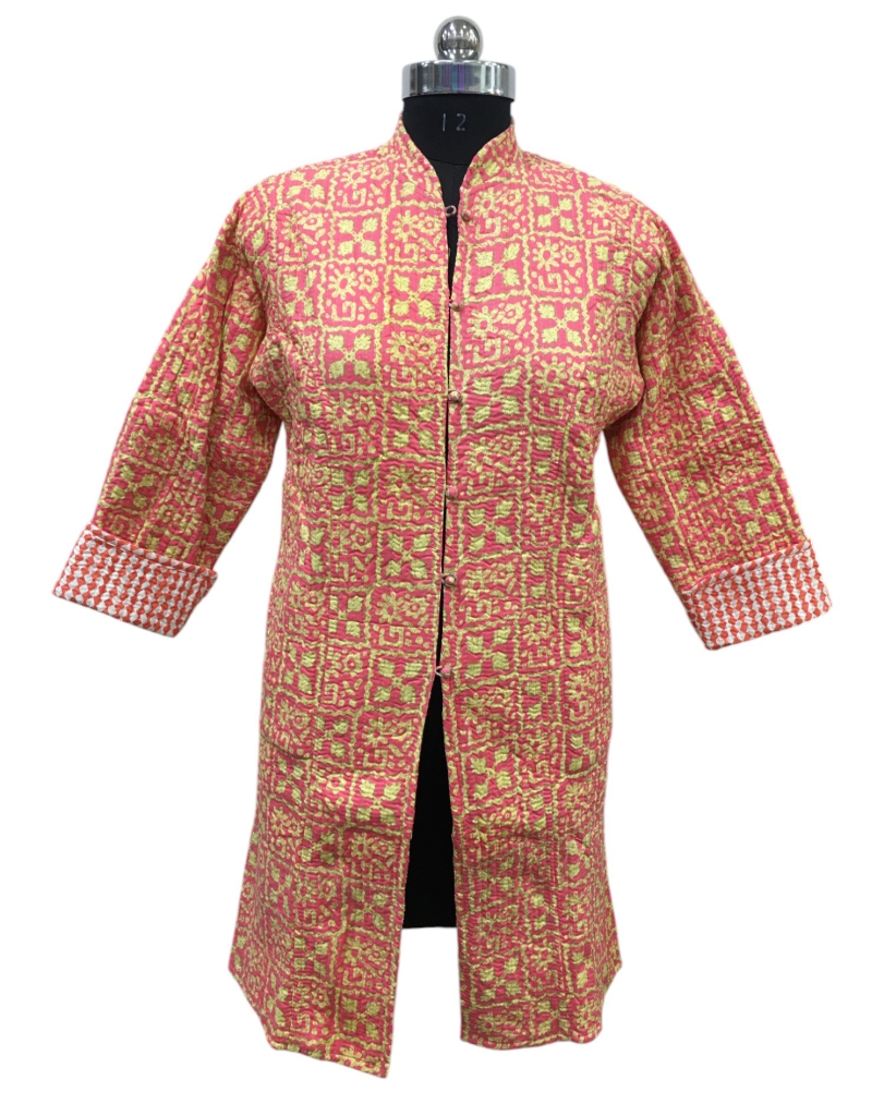 COTTON QUILTED LONG JACKETS