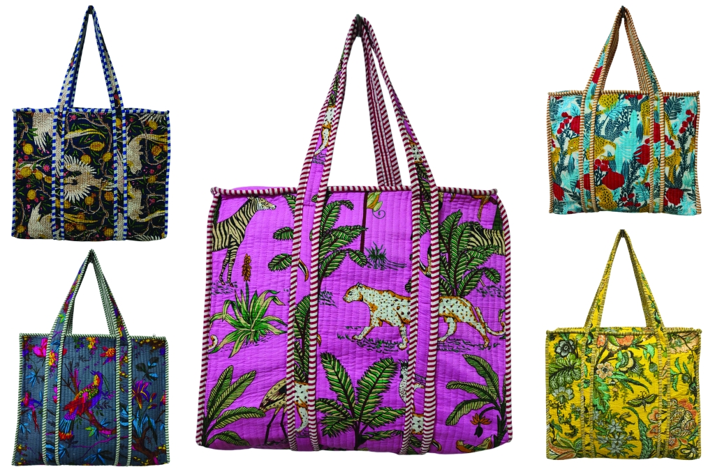 COTTON QUILTED TOTE BAGS