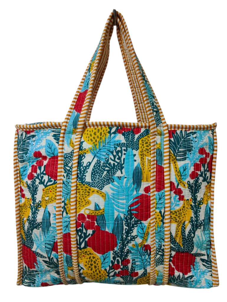 COTTON QUILTED TOTE BAGS
