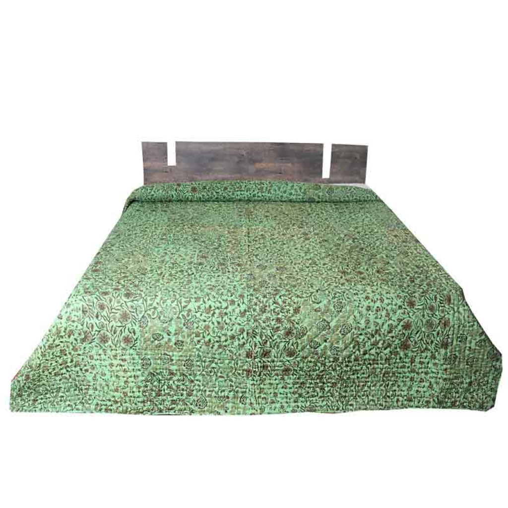 COTTON ALL OVER PRINTED BED QUILTS FOR DECOR HOME