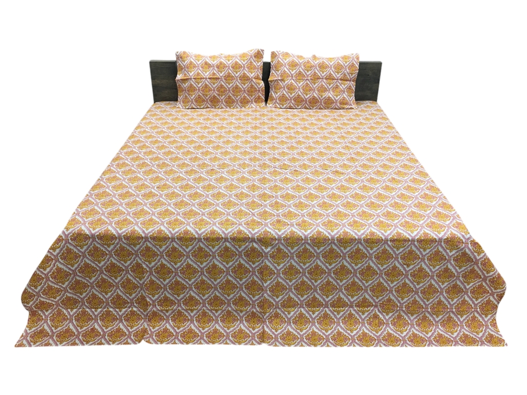 COTTON SCREEN PRINTED PAKHI BED SHEETS