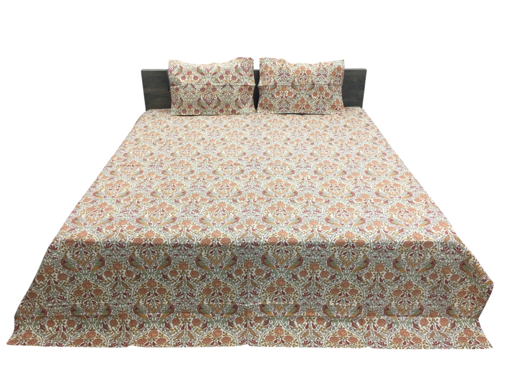 COTTON SCREEN PRINTED PAKHI BED SHEETS