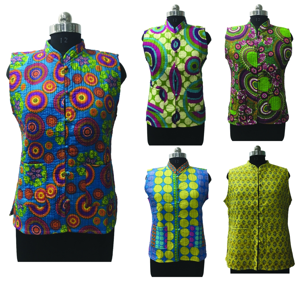 COTTON QUILTED SLEEVELESS JACKETS