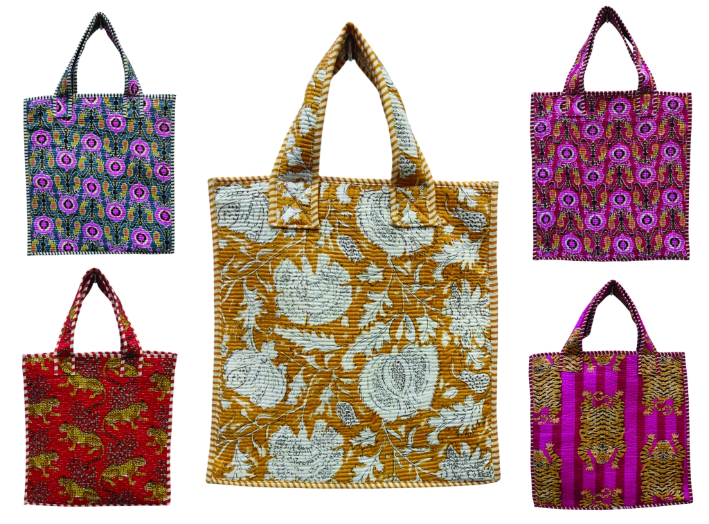 COTTON QUILTED TOTE BAGS