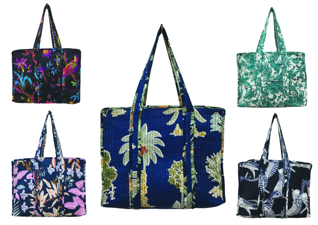 COTTON QUILTED TOTE BAGS